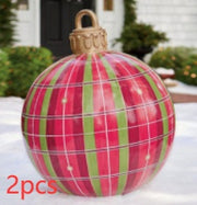 Christmas Ornament Ball Outdoor Pvc 60CM PVC Giant Big Large Balls