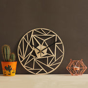 Geometric pattern wall clock