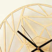 Geometric pattern wall clock