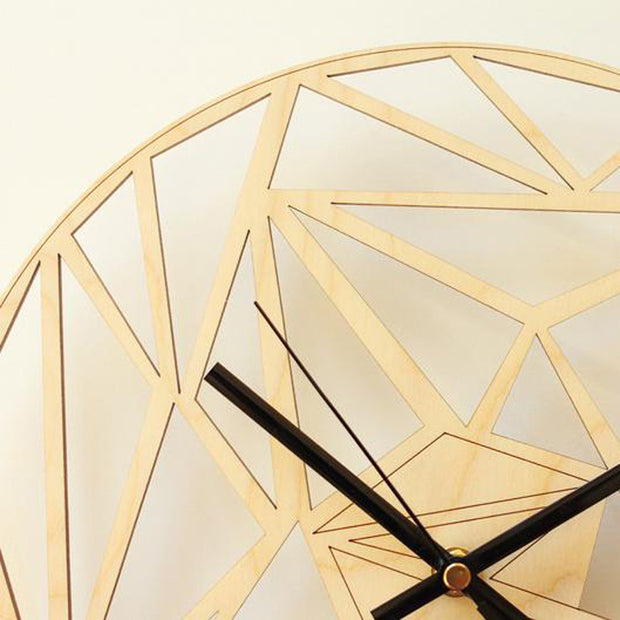Geometric pattern wall clock