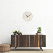 Geometric pattern wall clock