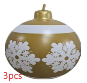 Christmas Ornament Ball Outdoor Pvc 60CM PVC Giant Big Large Balls