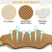 1Pc Neck Shoulder Massager Electric Back Massage Cape With Heat Deep Tissue 3D Kneading Massage Neck Waist Shiatsu Massager Pillow For Muscles  Relaxatio In Car Office And Home