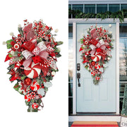 Christmas Wreath Candy Upside Down Tree  Window Door Wall Hanging Decoration