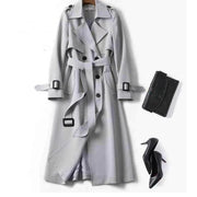 Double-breasted Mid-length Tie Trench Coat