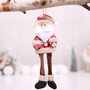 Christmas Tree Ornaments Doll Plaid Cloth Pendant