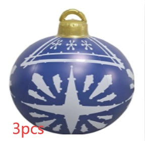 Christmas Ornament Ball Outdoor Pvc 60CM PVC Giant Big Large Balls