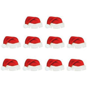 10 Pcs Lot Paper Red Christmas Hat Wine Champagne Tipple Cup Card Christmas Party