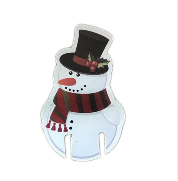 10 Pcs Lot Paper Red Christmas Hat Wine Champagne Tipple Cup Card Christmas Party