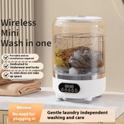 Fully Automatic Mini Washing and Dryingall-in-one Machine ,3 in 1 Laundry Cup, Wireless Portable 3L Washing Machine USB