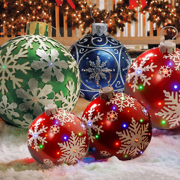 Christmas Ornament Ball Outdoor Pvc 60CM PVC Giant Big Large Balls