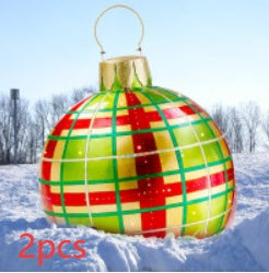 Christmas Ornament Ball Outdoor Pvc 60CM PVC Giant Big Large Balls