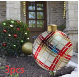 Christmas Ornament Ball Outdoor Pvc 60CM PVC Giant Big Large Balls
