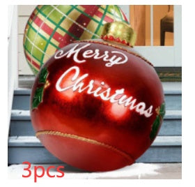 Christmas Ornament Ball Outdoor Pvc 60CM PVC Giant Big Large Balls