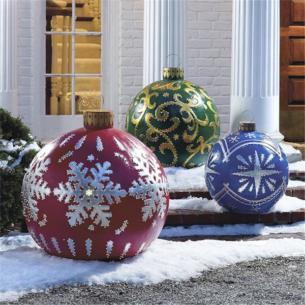 Christmas Ornament Ball Outdoor Pvc 60CM PVC Giant Big Large Balls