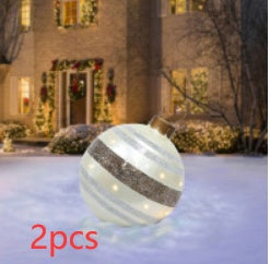 Christmas Ornament Ball Outdoor Pvc 60CM PVC Giant Big Large Balls