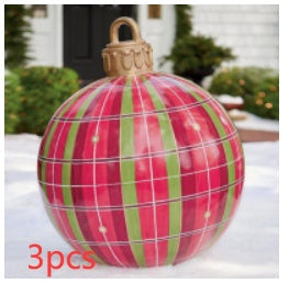Christmas Ornament Ball Outdoor Pvc 60CM PVC Giant Big Large Balls