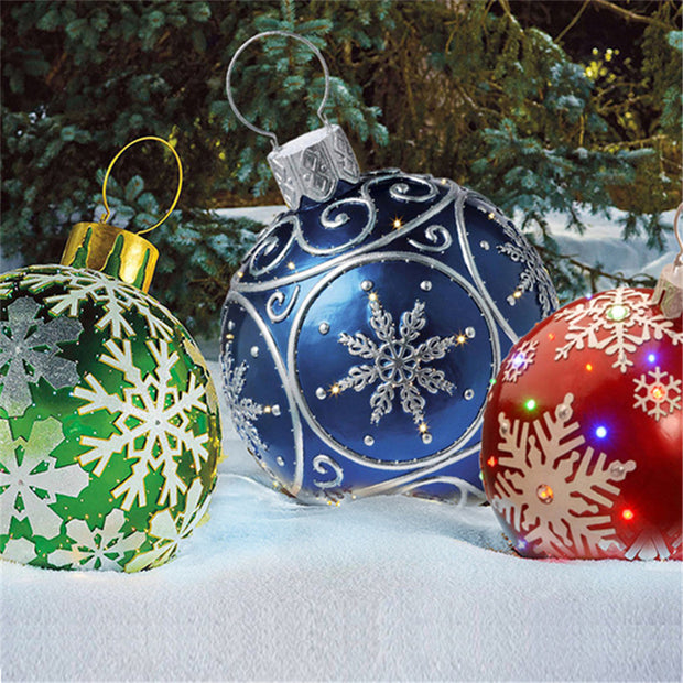 Christmas Ornament Ball Outdoor Pvc 60CM PVC Giant Big Large Balls