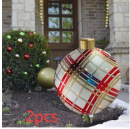 Christmas Ornament Ball Outdoor Pvc 60CM PVC Giant Big Large Balls