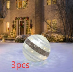 Christmas Ornament Ball Outdoor Pvc 60CM PVC Giant Big Large Balls
